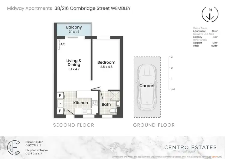 Floorplan of Homely unit listing, 38/216 Cambridge Street, Wembley WA 6014