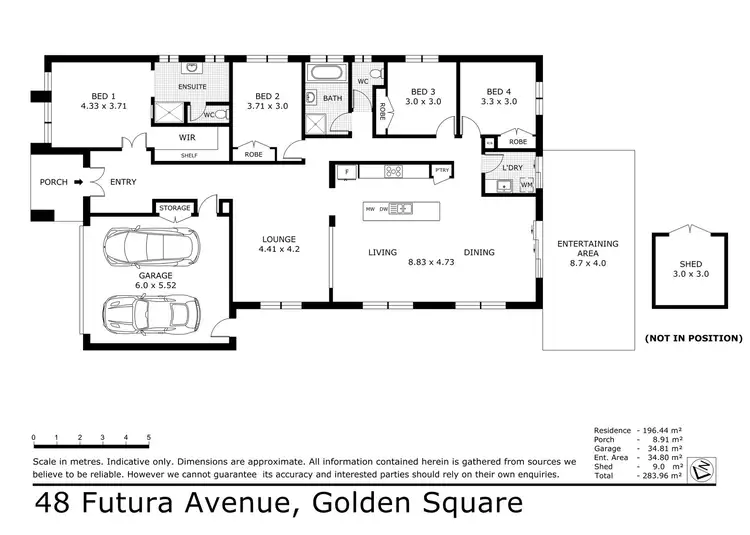 Floorplan of Homely house listing, 48 Futura Avenue, Golden Square VIC 3555