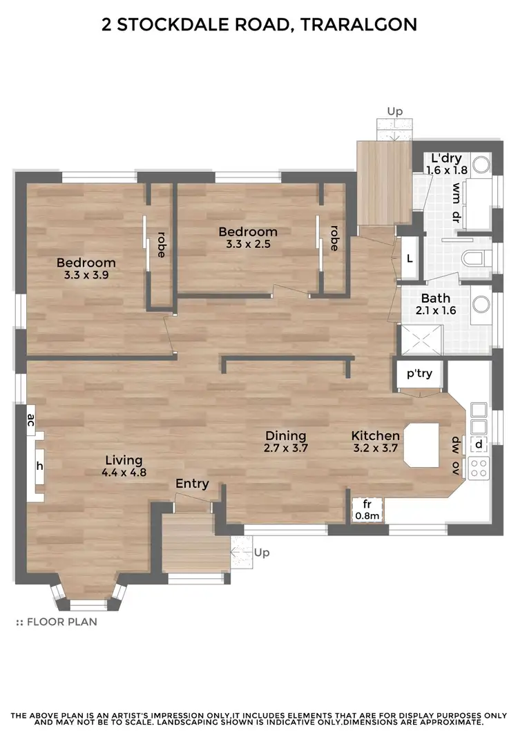 Floorplan of Homely house listing, 2 Stockdale Road, Traralgon VIC 3844