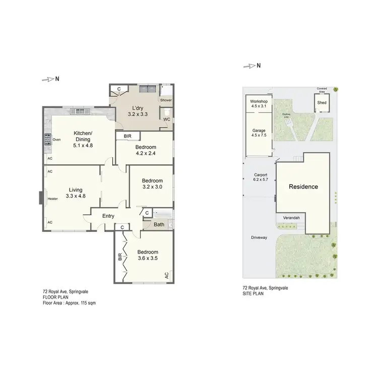 Floorplan of Homely house listing, 72 Royal Avenue, Springvale VIC 3171