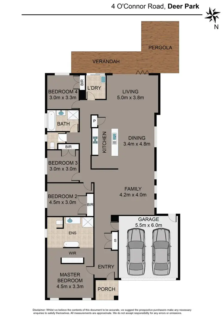 Floorplan of Homely house listing, 4 Oconnor Road, Deer Park VIC 3023