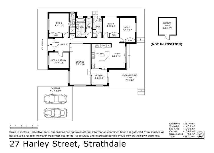 Floorplan of Homely house listing, 27 Harley Street, Strathdale VIC 3550