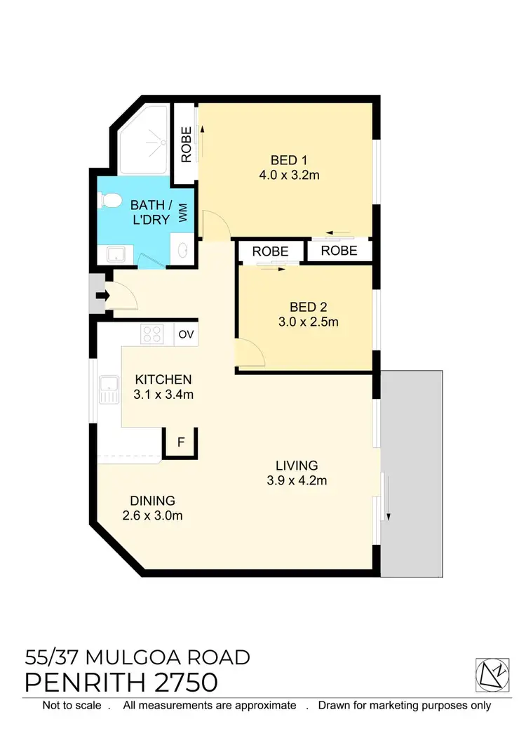 Floorplan of Homely retirement listing, 55/37 Mulgoa Road, Penrith NSW 2750