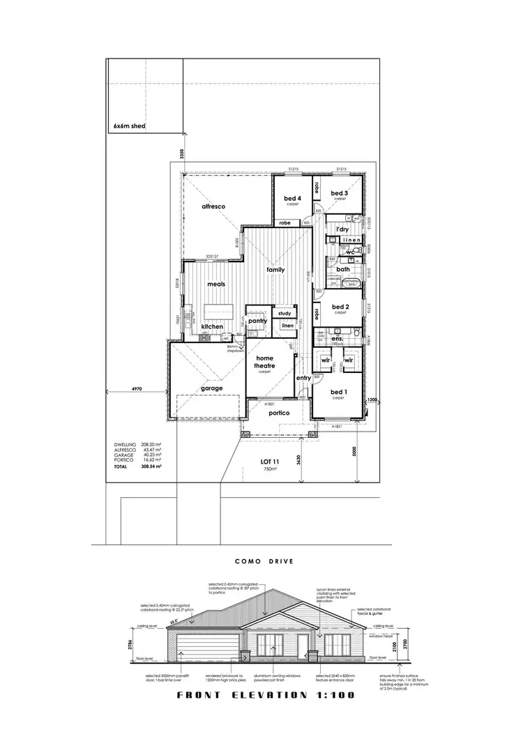 Floorplan of Homely house listing, 21 Como Drive, Irymple VIC 3498
