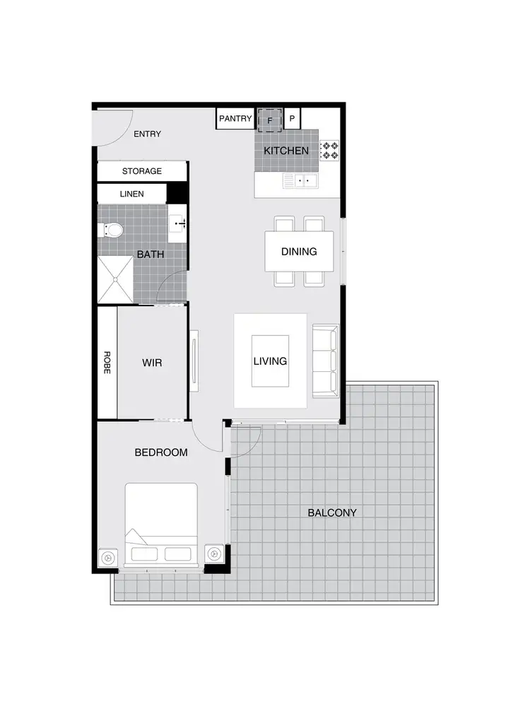 Floorplan of Homely apartment listing, 83/148 Flemington Road, Harrison ACT 2914