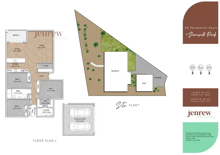 Floorplan of Homely house listing, 26 Paramount Court, Shorewell Park TAS 7320