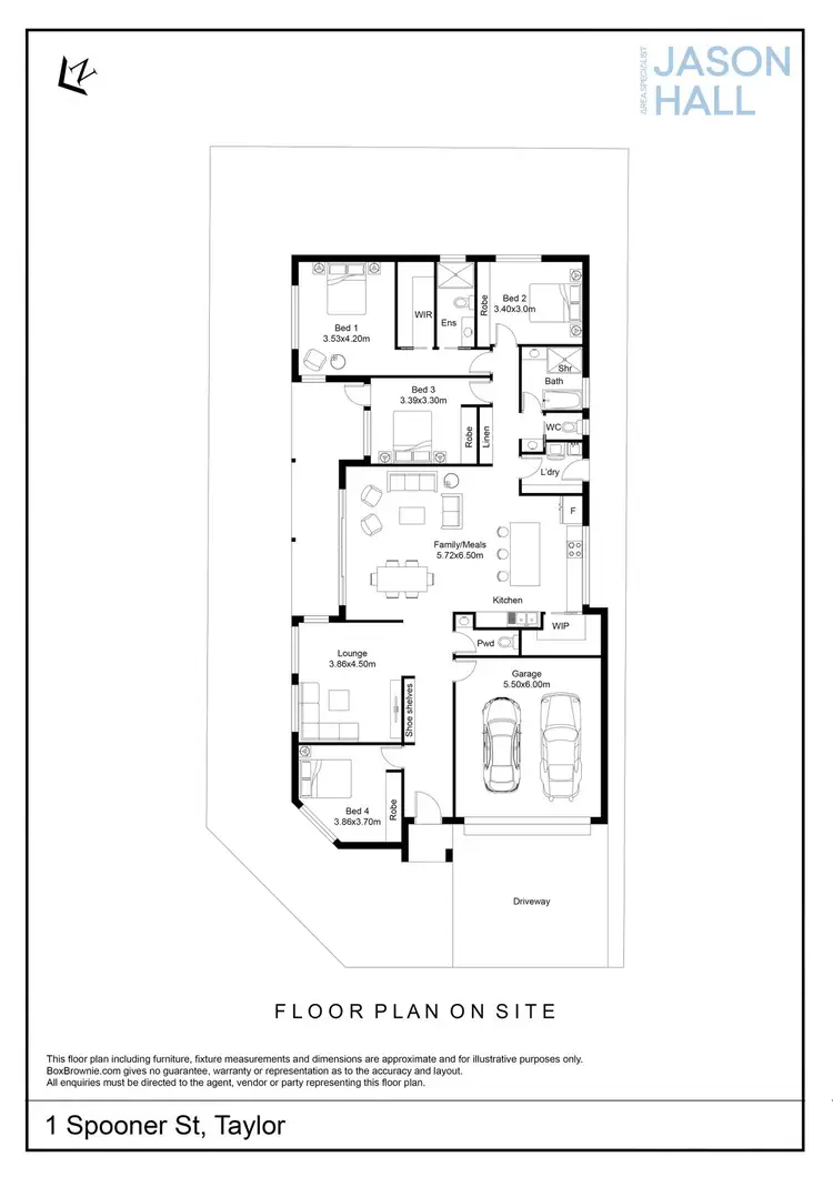Floorplan of Homely house listing, 1 Spooner Street, Taylor ACT 2913