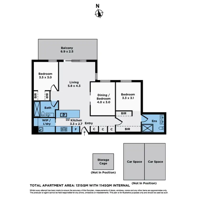 Floorplan of Homely apartment listing, 207/32 Thomas Street, Moonee Ponds VIC 3039