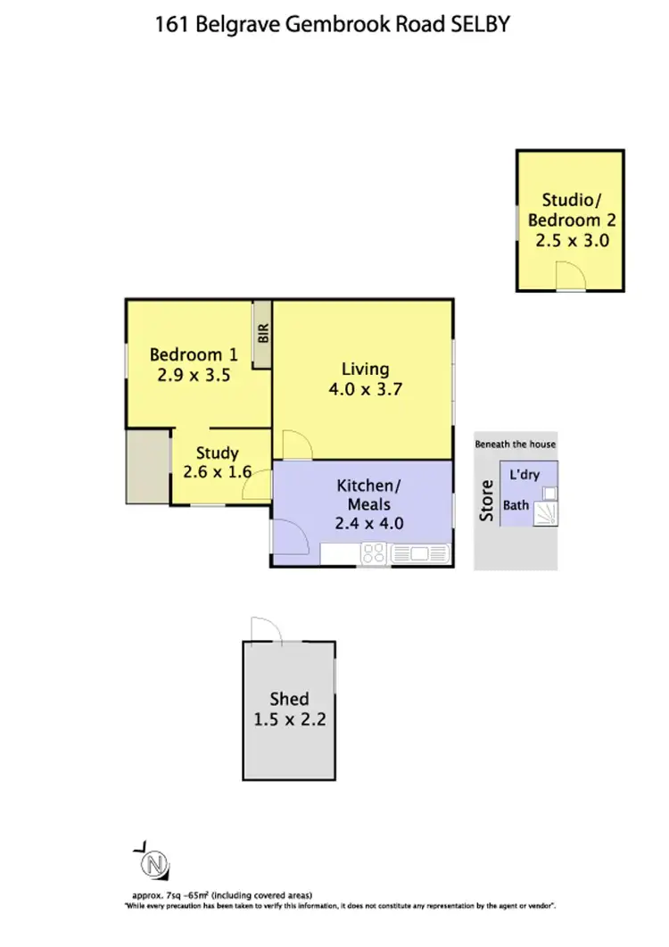 Floorplan of Homely house listing, 161 Belgrave-Gembrook Road, Selby VIC 3159