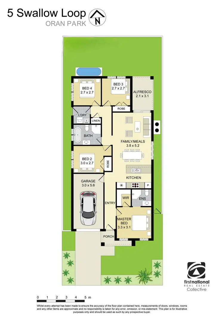 Floorplan of Homely house listing, 5 Swallow Loop, Oran Park NSW 2570