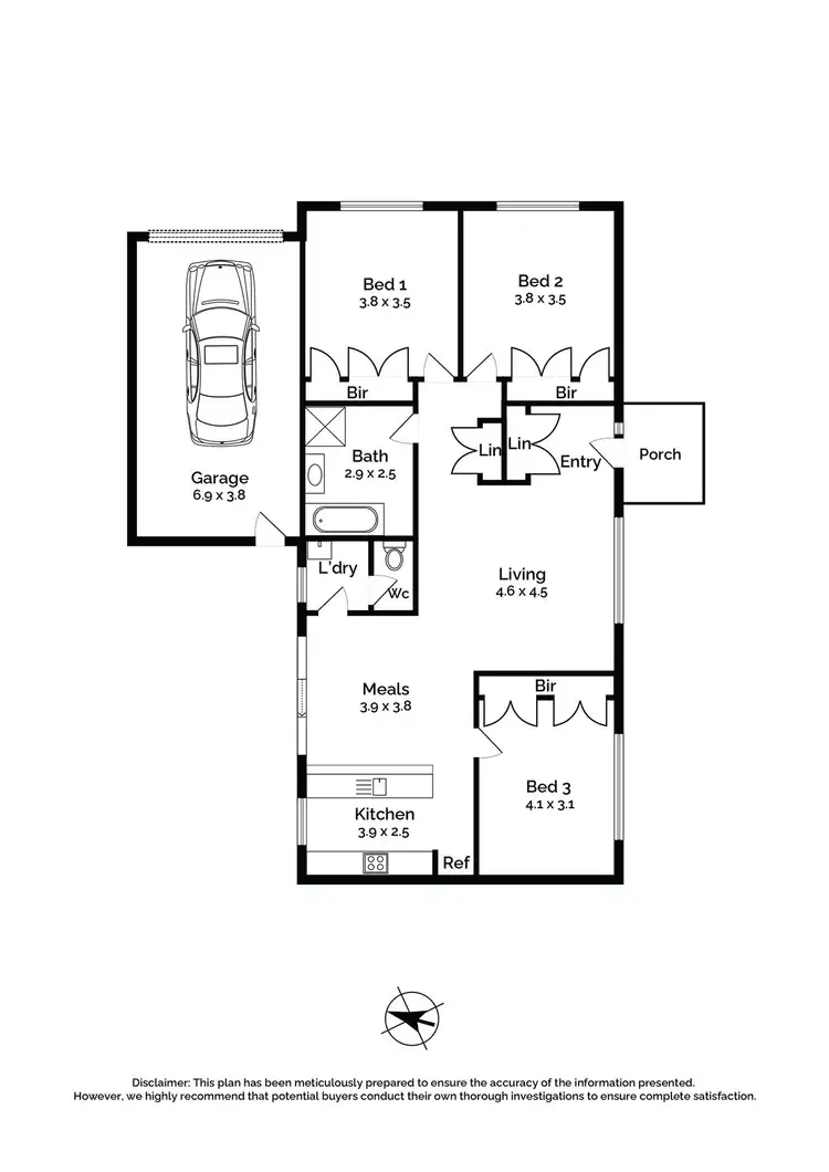 Floorplan of Homely unit listing, 3/3-5 Stephen Street, Riddells Creek VIC 3431