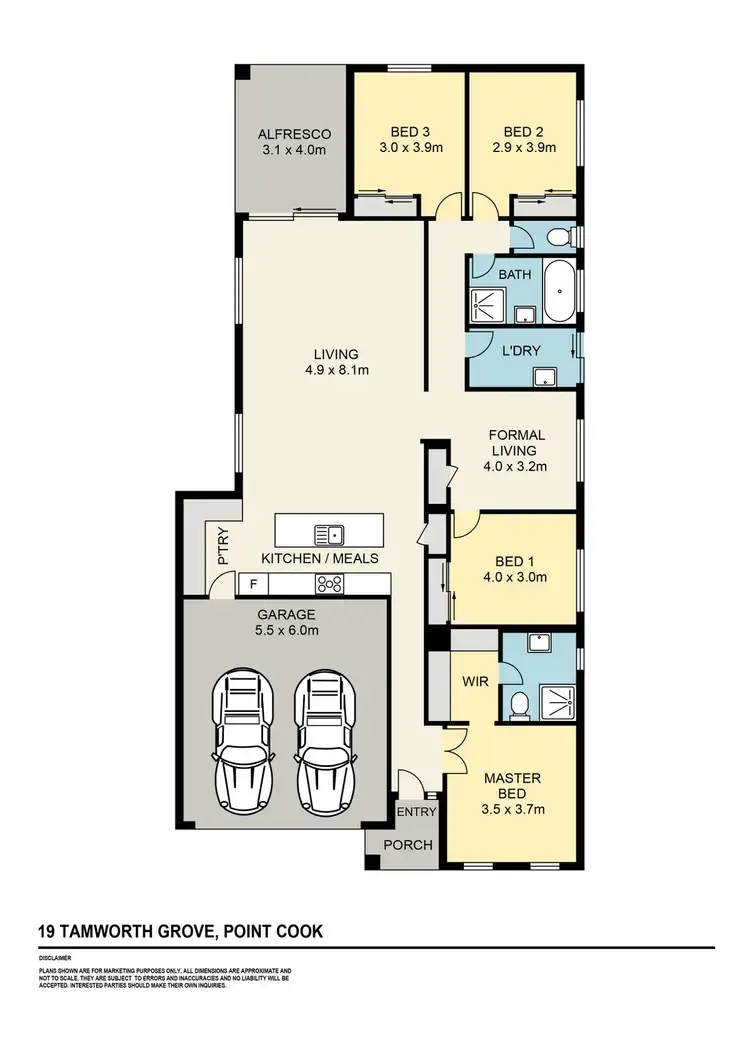 Floorplan of Homely house listing, 19 Tamworth Grove, Point Cook VIC 3030