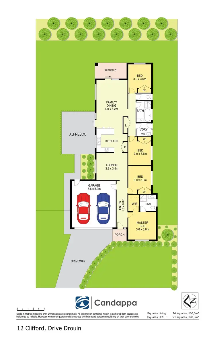 Floorplan of Homely house listing, 12 Clifford Drive, Drouin VIC 3818