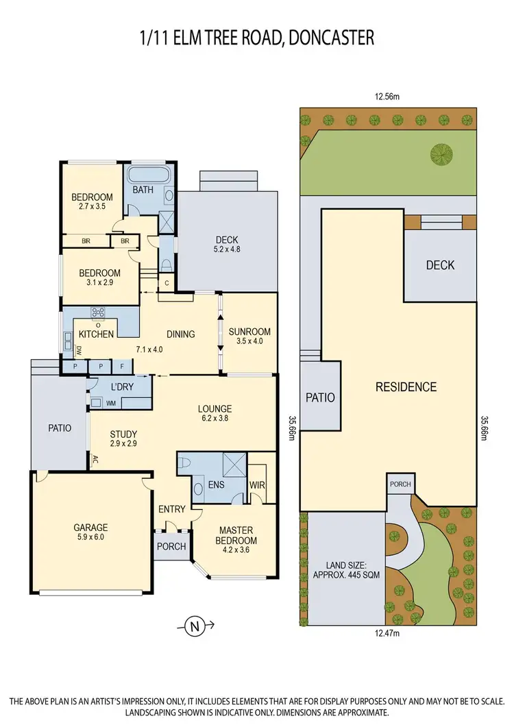 Floorplan of Homely unit listing, 1/11 Elm Tree Road, Doncaster VIC 3108
