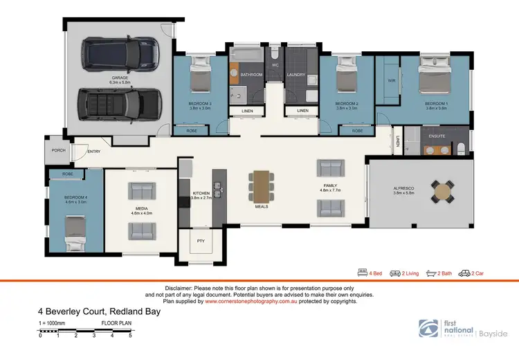 Floorplan of Homely house listing, 4 Beverley Court, Redland Bay QLD 4165
