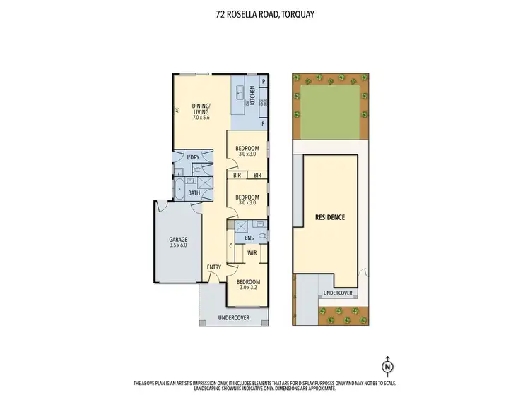 Floorplan of Homely house listing, 72 Rosella Road, Torquay VIC 3228