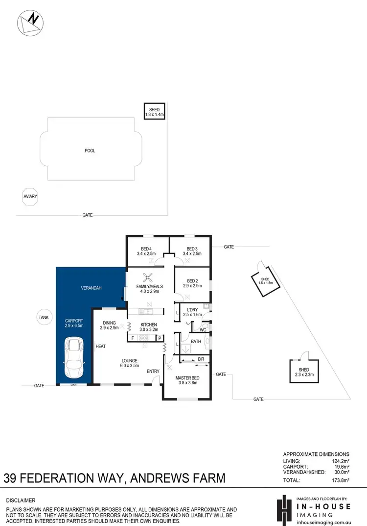Floorplan of Homely house listing, 39 Federation Way, Andrews Farm SA 5114