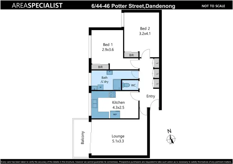 Floorplan of Homely house listing, 6/44-46 Potter Street, Dandenong VIC 3175