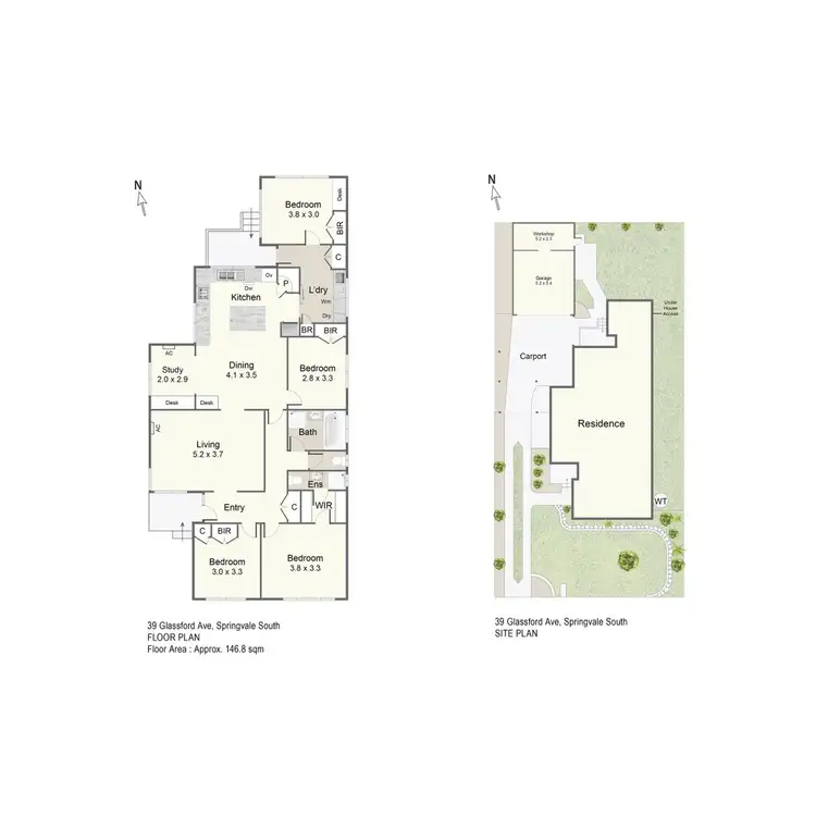 Floorplan of Homely house listing, 39 Glassford Avenue, Springvale South VIC 3172