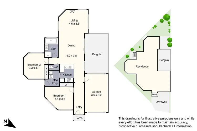 Floorplan of Homely unit listing, 6A Luke Court, Hampton Park VIC 3976