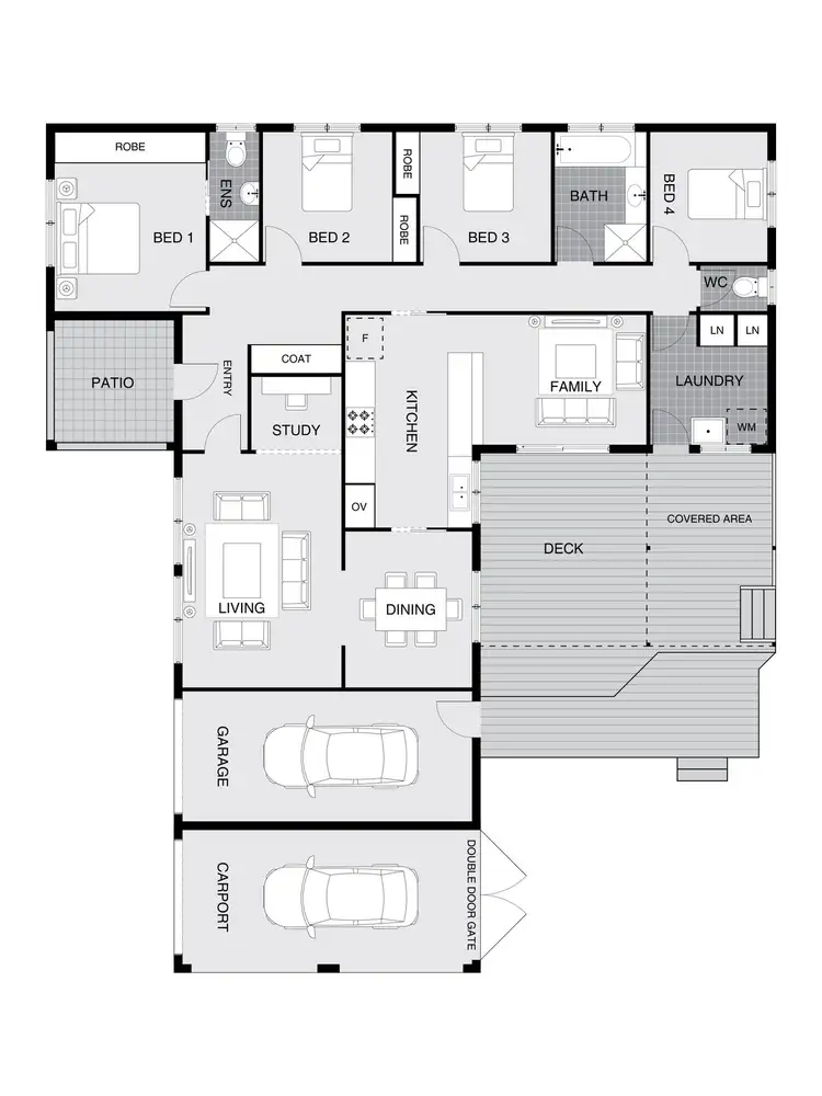 Floorplan of Homely house listing, 15 Postle Circuit, Holt ACT 2615