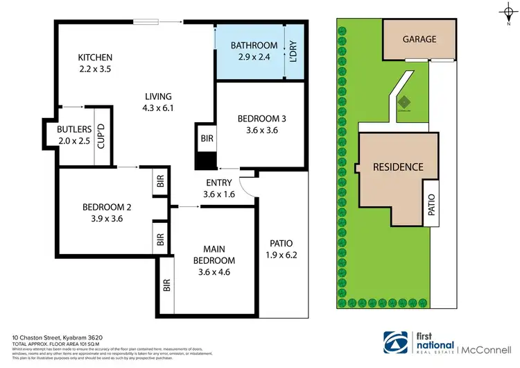 Floorplan of Homely house listing, 10 Chaston Street, Kyabram VIC 3620