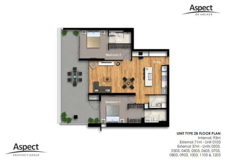 Floorplan of Homely unit listing, 1203/37 Archer Street, Toowong QLD 4066