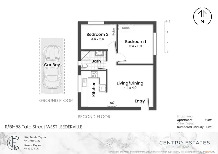 Floorplan of Homely apartment listing, 11/51-53 Tate Street, West Leederville WA 6007