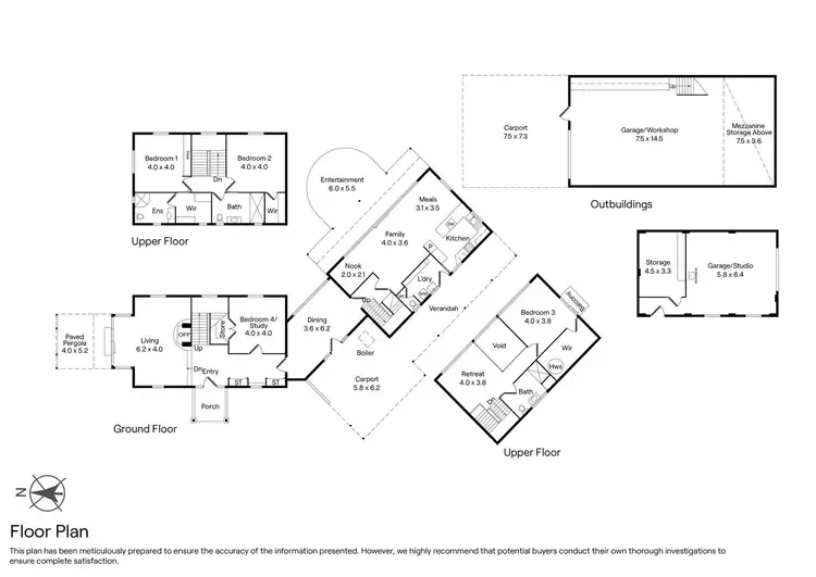 Floorplan of Homely house listing, 831 Falloons Road, Ashbourne VIC 3442