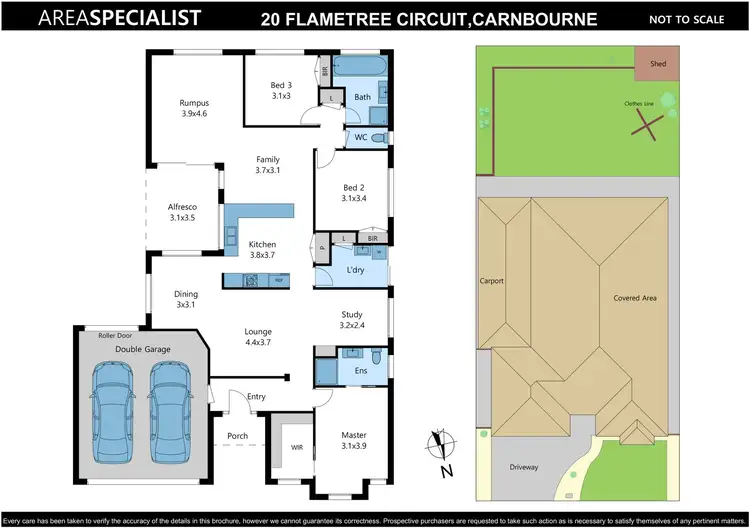 Floorplan of Homely house listing, 20 Flametree Circuit, Cranbourne VIC 3977