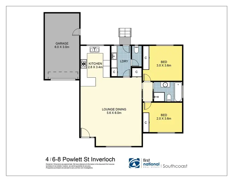Floorplan of Homely unit listing, 4/6-8 Powlett St, Inverloch VIC 3996
