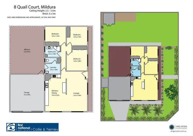 Floorplan of Homely house listing, 8 Quail Court, Mildura VIC 3500