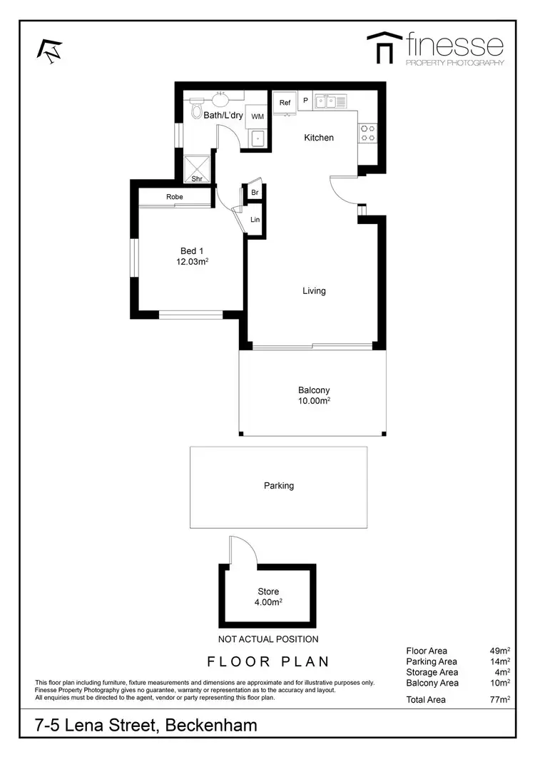 Floorplan of Homely apartment listing, 7/5 Lena Street, Beckenham WA 6107