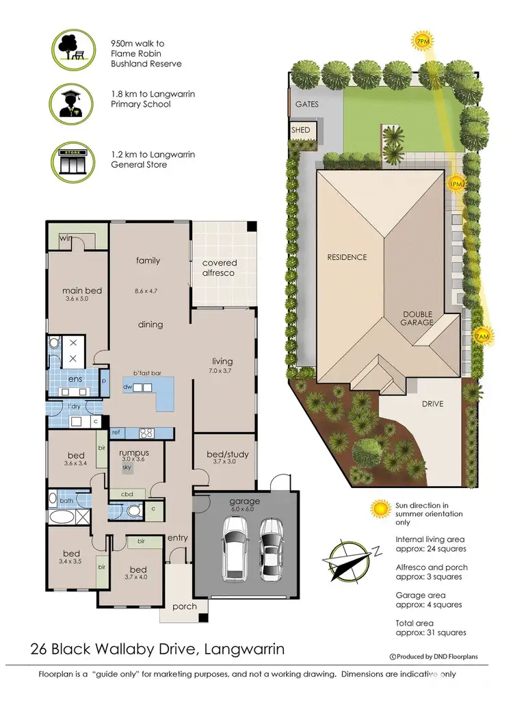 Floorplan of Homely house listing, 26 Black Wallaby Drive, Langwarrin VIC 3910