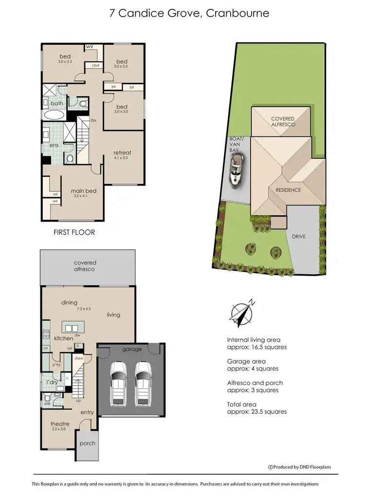 Floorplan of Homely house listing, 7 Candice Grove, Cranbourne VIC 3977