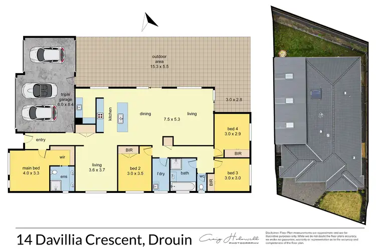 Floorplan of Homely house listing, 14 Davallia Crescent, Drouin VIC 3818