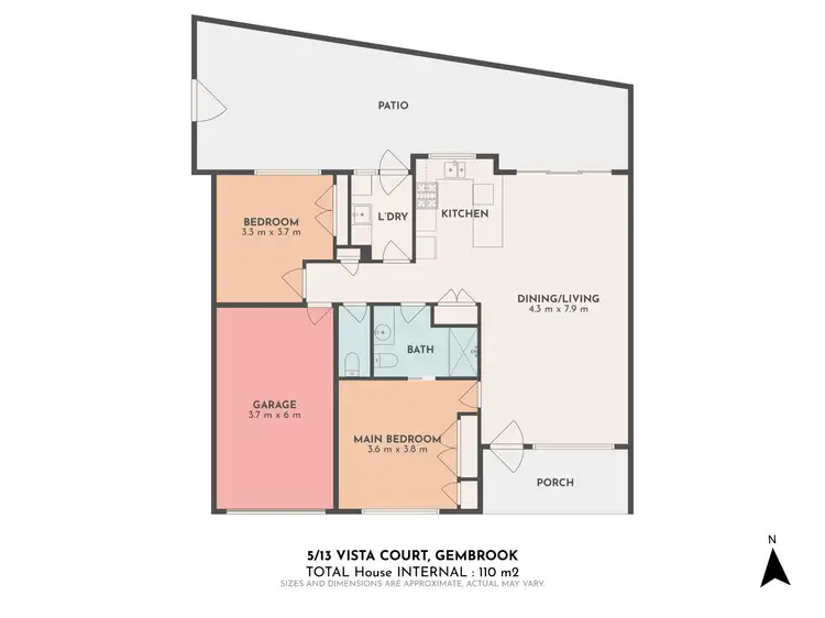 Floorplan of Homely unit listing, 5/13 Vista Court, Gembrook VIC 3783