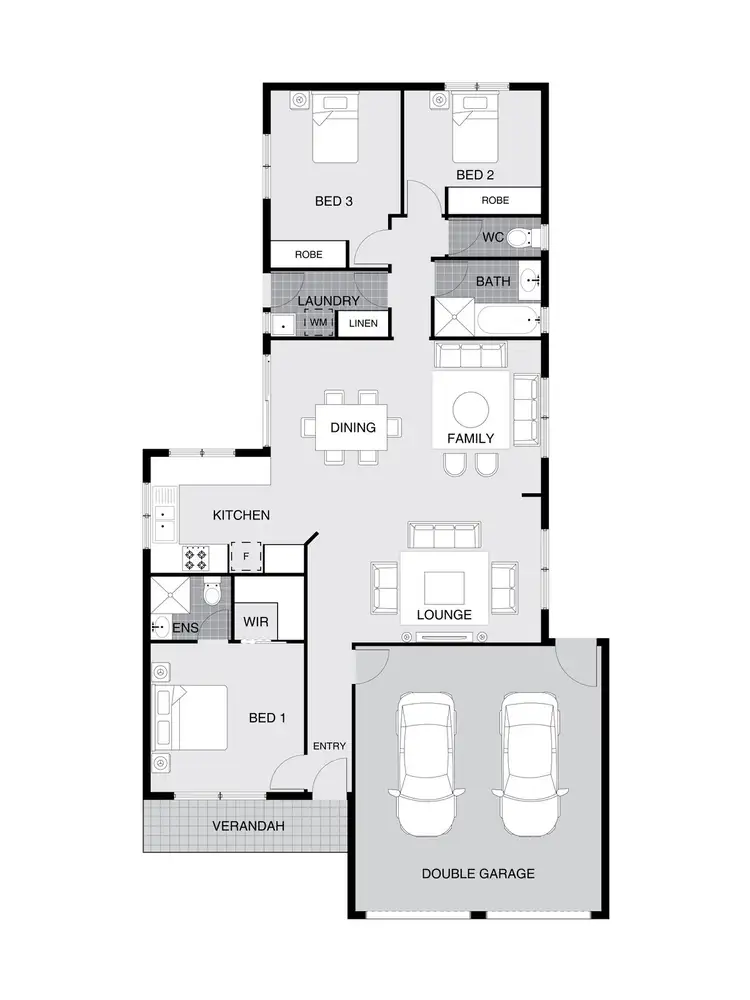 Floorplan of Homely house listing, 25 Goodhart Crescent, Dunlop ACT 2615