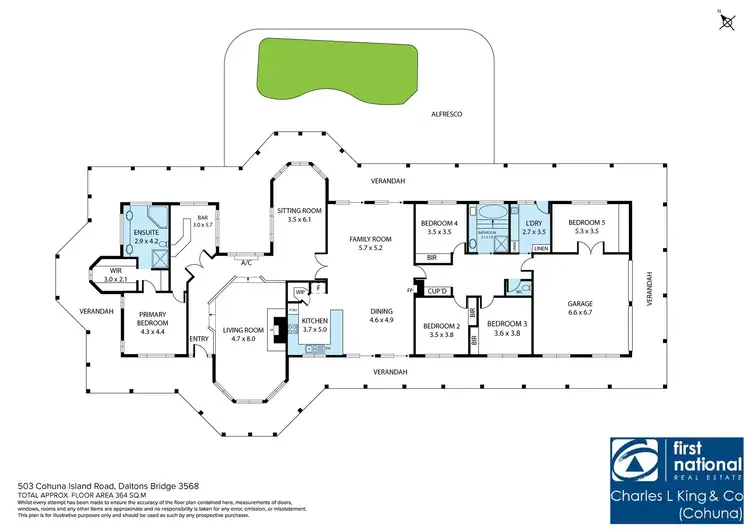 Floorplan of Homely rural property listing, 503 Cohuna Island Road, Cohuna VIC 3568