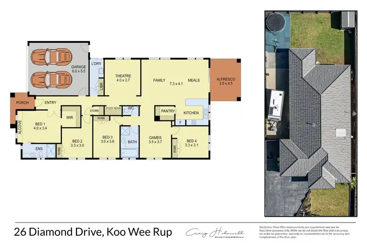 Floorplan of Homely house listing, 26 Diamond Drive, Koo Wee Rup VIC 3981
