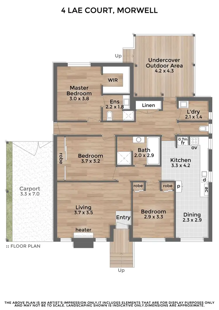 Floorplan of Homely house listing, 4 Lae Court, Morwell VIC 3840