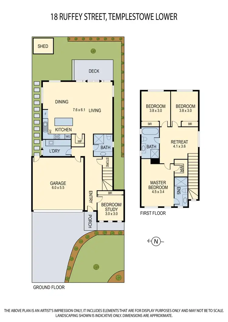 Floorplan of Homely house listing, 18 Ruffey Street, Templestowe Lower VIC 3107