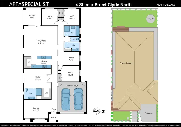 Floorplan of Homely house listing, 4 Shimar St, Clyde North VIC 3978