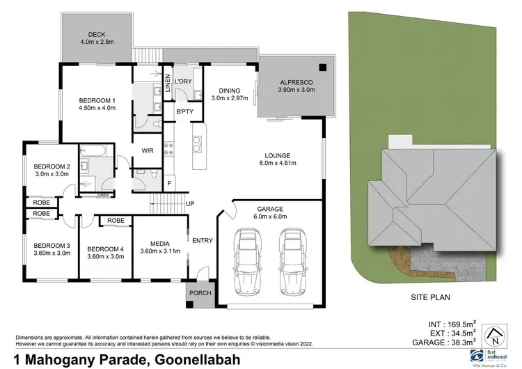 Floorplan of Homely house listing, 1 Mahogany Parade, Goonellabah NSW 2480