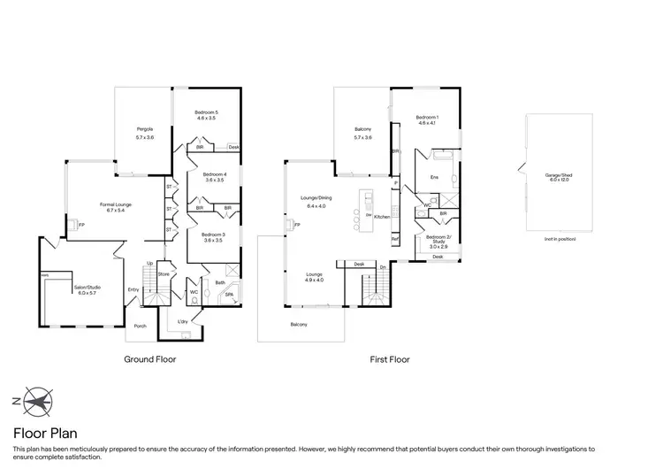 Floorplan of Homely house listing, 5 Nicole Court, Gisborne VIC 3437