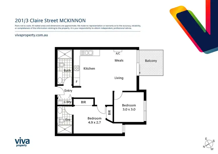 Floorplan of Homely apartment listing, 201/3 Claire Street, Mckinnon VIC 3204
