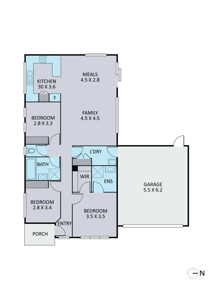 Floorplan of Homely house listing, 42 Ezra Crescent, Officer VIC 3809