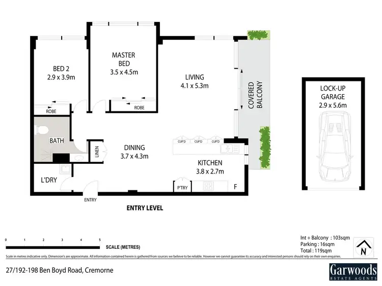 Floorplan of Homely apartment listing, 27/192-198 Ben Boyd Road, Neutral Bay NSW 2089