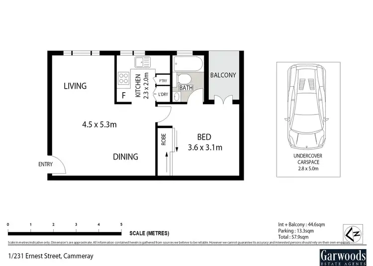 Floorplan of Homely apartment listing, 1/231 Ernest Street, Cammeray NSW 2062