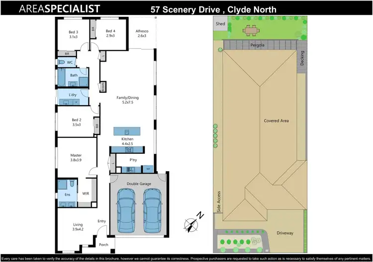 Floorplan of Homely house listing, 57 Scenery Drive, Clyde North VIC 3978